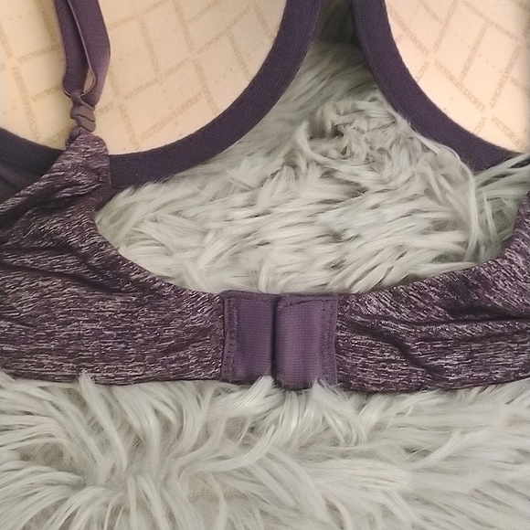 EUC Victoria's Secret Purple Marl Padded Perfect Coverage Bra - Picture 8 of 13
